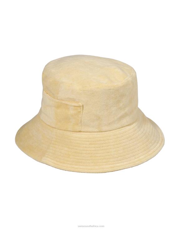 60TRR597 Senso Hats Terry Towelling Bucket Hat Yellow