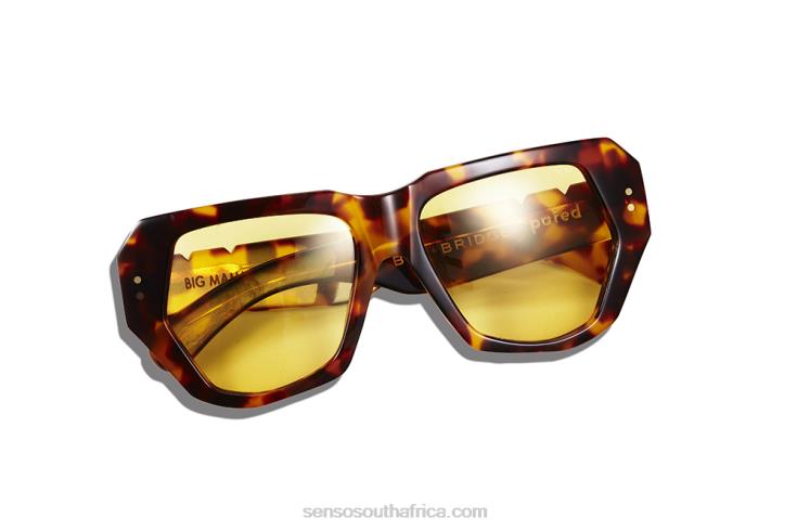 60TRR577 Senso Accessories Big Mamma Sunglasses Dark Tortoise Yellow